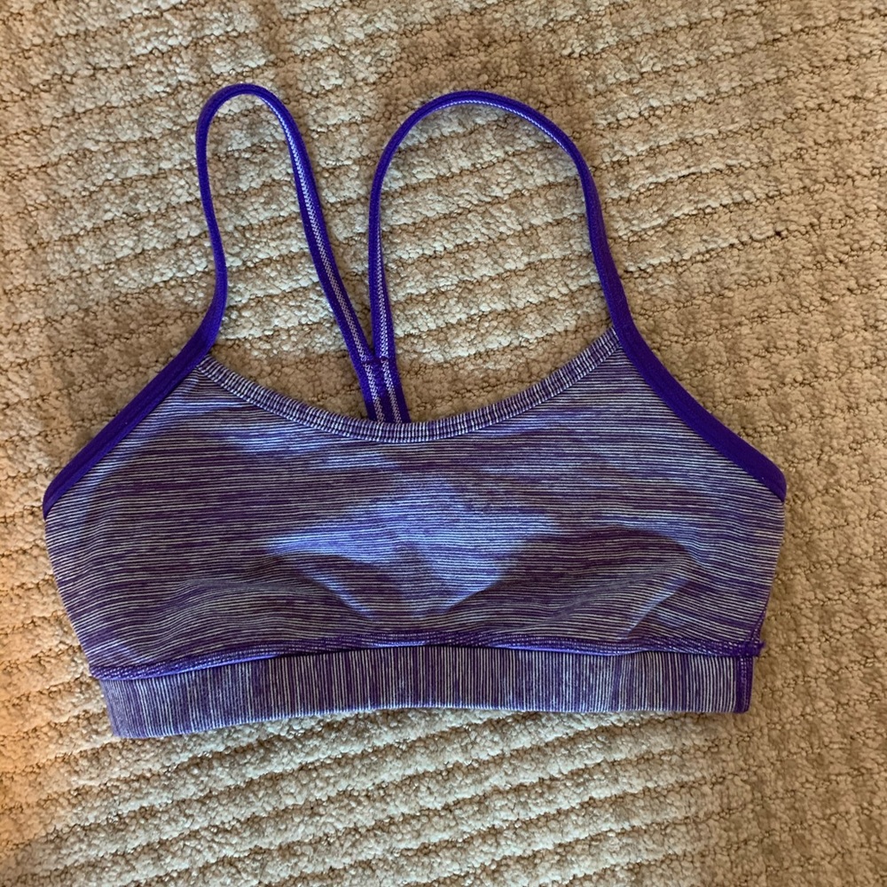 Purple Lululemon sports bra